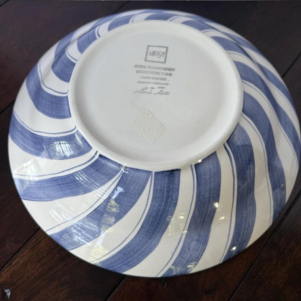 Mikasa Sunrise Laurie Gates Blue Rooster Large 14